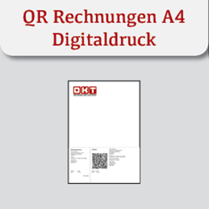 QR-PapierA4 bedruckt - Digitaldurck, 2 x perforiert