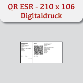 QR-Papier ES bedruckt - Digitaldurck, 1 x perforiert I 210 x 106 mm