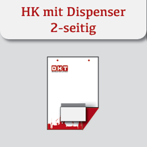 Hängekartons mit Dispenser | 2-seitig